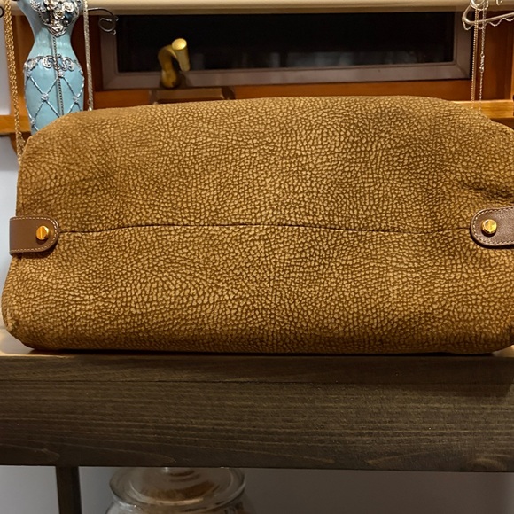 Borbonese Redwall Quail Suede Leather handbag - Picture 4 of 9